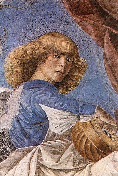 One of Melozzo famous angels from the Basilica dei Santi Apostoli